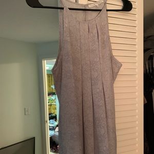 Grey floral print tank